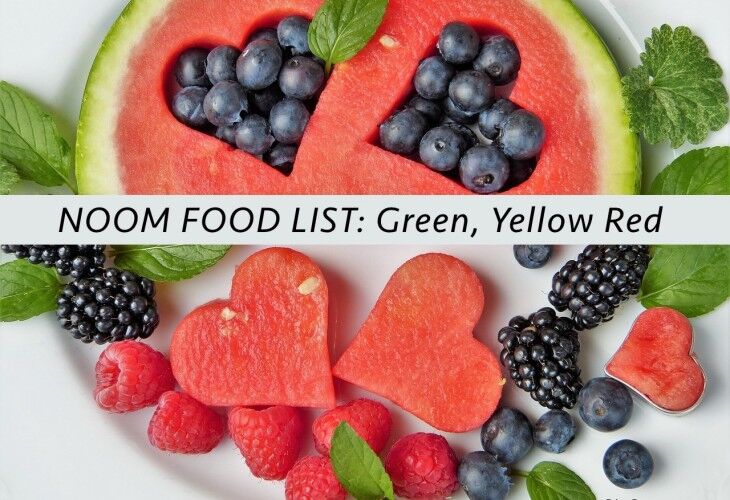 Noom Food List Green, Yellow, Red Foods + PDF Printables?